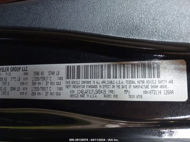 1C4BJWFG1FL505419 Jeep Wrangler Unlimited Rubicon
