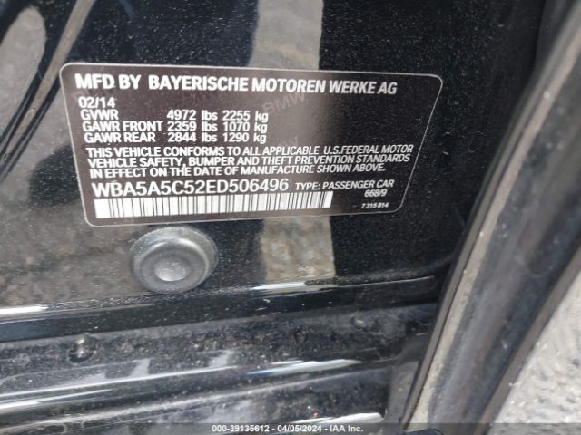 WBA5A5C52ED506496 BMW 528I