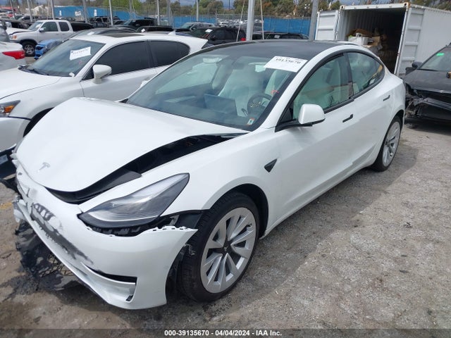 Tesla Model 3 Rear-wheel Drive 2022 5YJ3E1EA7NF303131 Image 2