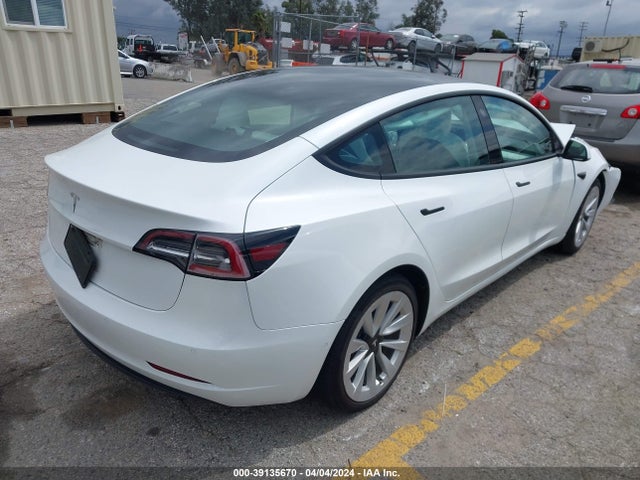 Tesla Model 3 Rear-wheel Drive 2022 5YJ3E1EA7NF303131 Image 4