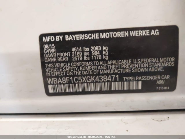BMW 328d Xdrive 2016 WBA8F1C5XGK438471 Image 9