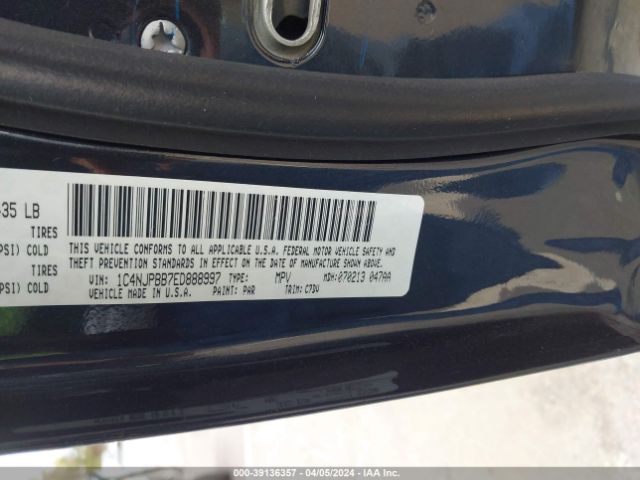 1C4NJPBB7ED888997 Jeep Patriot Sport
