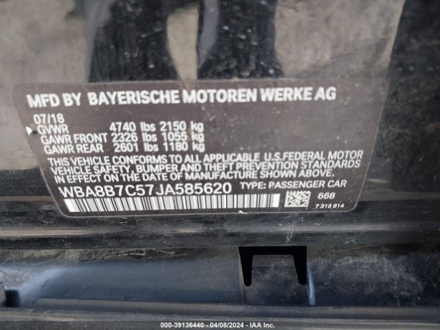 WBA8B7C57JA585620 BMW 340i Xdrive