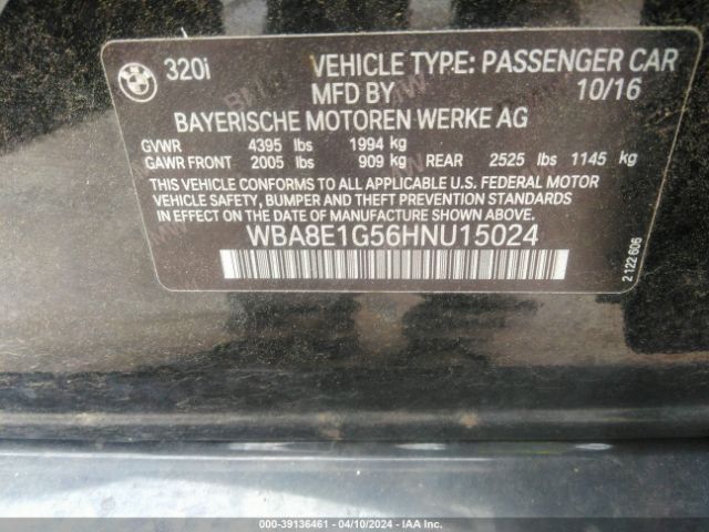 WBA8E1G56HNU15024 BMW 320i
