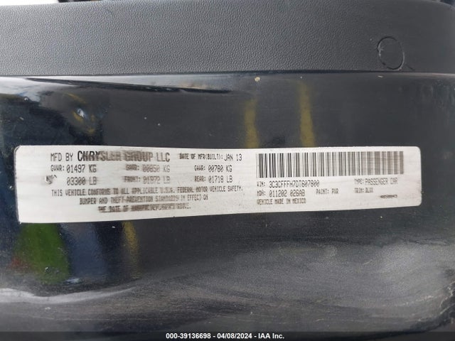 2013 FIAT 500 3C3CFFFH7DT607800 Photo 8