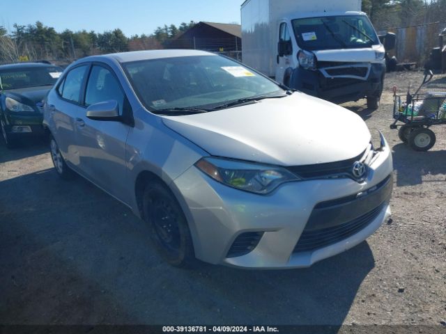 Auction sale of the 2016 Toyota Corolla Le, vin: 5YFBURHE5GP384875, lot number: 39136781