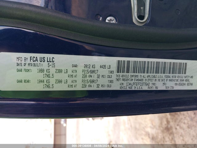 Jeep Patriot Latitude 2015 1C4NJPFB7FD377642 Image 9