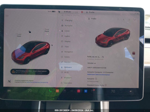 Tesla Model 3 Long Range/mid Range/standard Range/standard Range Plus 2019 5YJ3E1EA9KF313736 Image 7