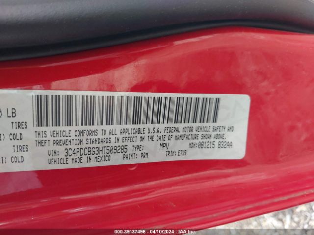 3C4PDCBG3HT509285 Dodge Journey Sxt