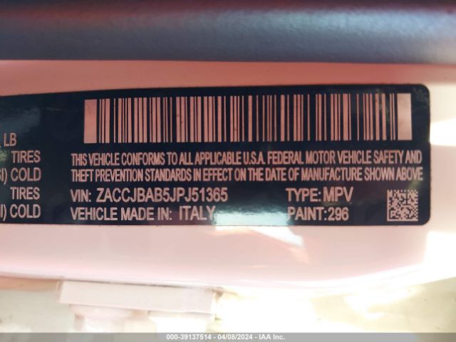 ZACCJBAB5JPJ51365 Jeep Renegade Sport 4x4