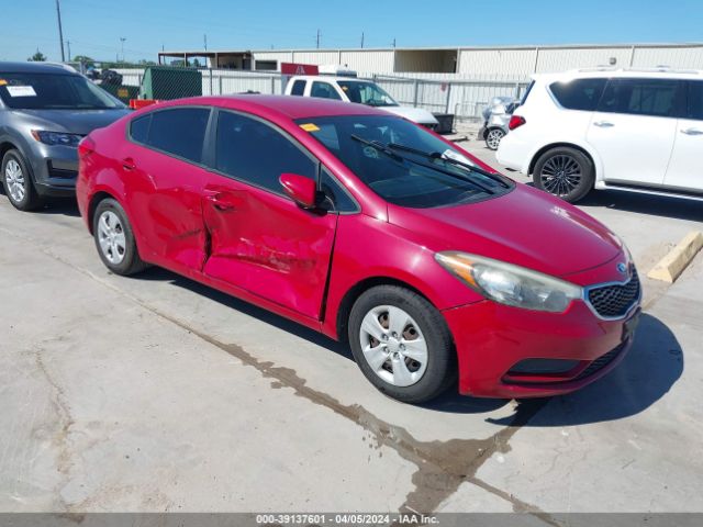 Продажа на аукционе авто 2016 Kia Forte Lx, vin: KNAFX4A6XG5554009, номер лота: 39137601