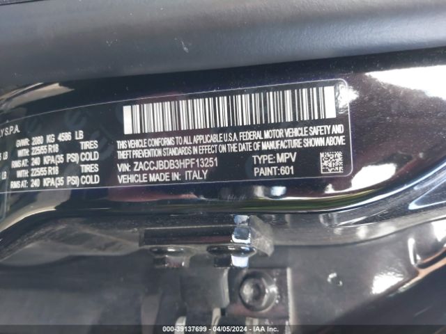 ZACCJBDB3HPF13251 Jeep Renegade Limited 4x4