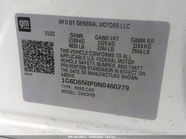 Cadillac Ct4-v V-series Blackwing 2022 1G6D65RP0N0460279 Image 9