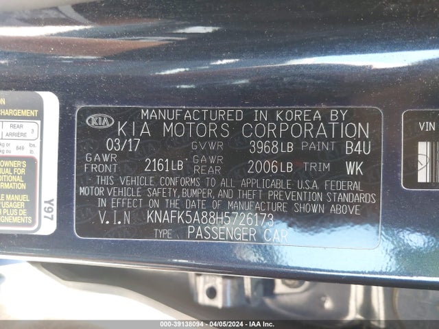 KIA FORTE LX 2017 KNAFK5A88H5726173 Image 9