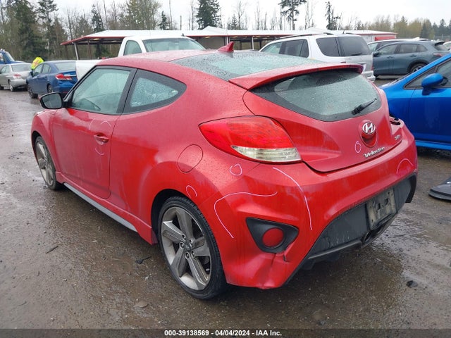 Hyundai Veloster Turbo W/black 2014 KMHTC6AEXEU186305 Image 3