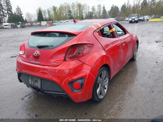 Hyundai Veloster Turbo W/black 2014 KMHTC6AEXEU186305 Image 4