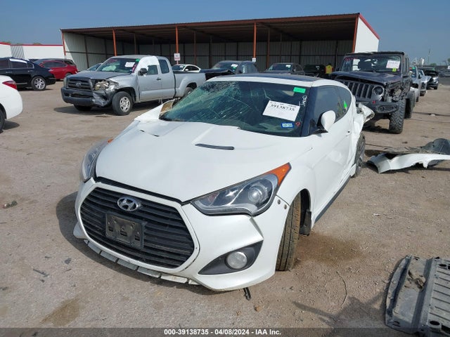 Hyundai Veloster Turbo W/black 2014 KMHTC6AE2EU204084 Image 2
