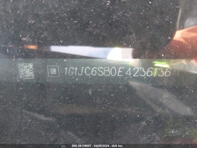Chevrolet Sonic Lt Auto 2014 1G1JC6SB0E4236136 Image 9