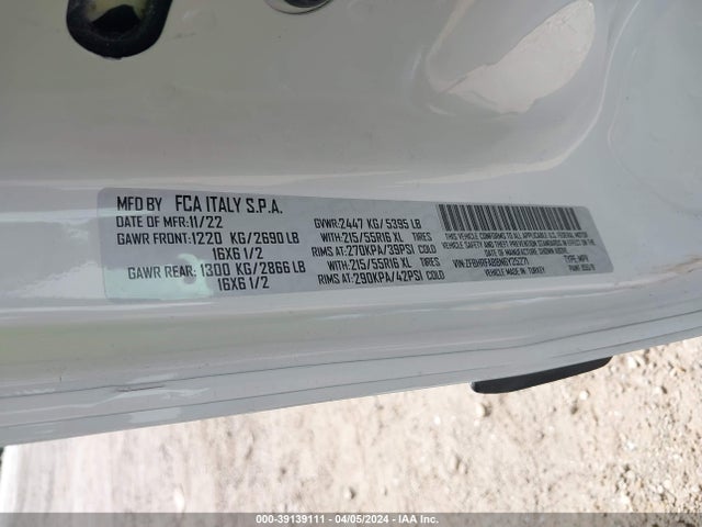 ZFBHRFAB8N6Y25271 RAM Promaster City Cargo Van