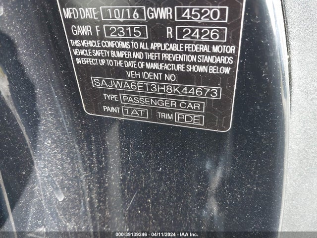 2017 JAGUAR F-TYPE SAJWA6ET3H8K44673 Photo 8