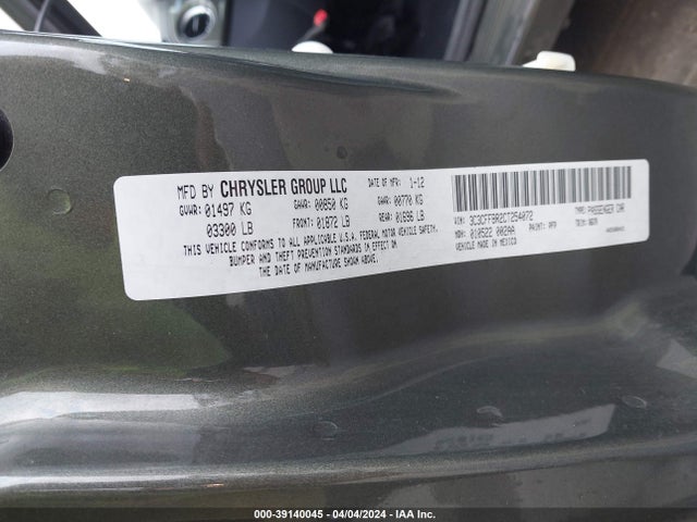 2012 FIAT 500 3C3CFFBR2CT254072 Photo 8