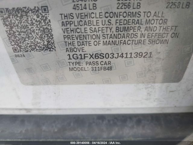 2018 CHEVROLET BOLT EV 1G1FX6S03J4113921 Photo 8