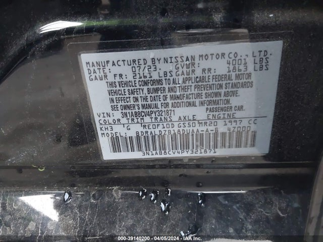Nissan Sentra Sv Xtronic Cvt 2023 3N1AB8CV4PY321871 Image 9