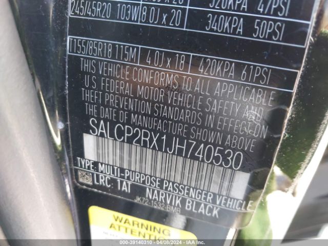 SALCP2RX1JH740530 Land Rover Discovery Sport Se