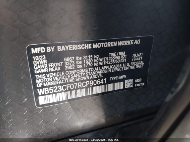 WB523CF07RCP90641 BMW Ix Xdrive50