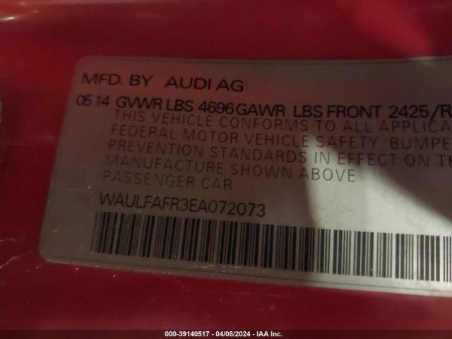 WAULFAFR3EA072073 Audi A5 2.0t Premium