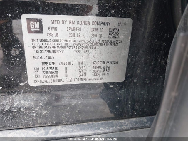 Buick Encore Preferred 2018 KL4CJASB4JB597815 Image 9