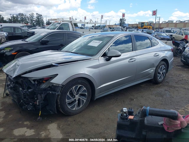 Hyundai Sonata Blue 2021 KMHL24JJ5MA026742 Image 2