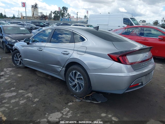 Hyundai Sonata Blue 2021 KMHL24JJ5MA026742 Image 3