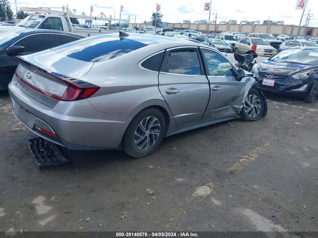 Hyundai Sonata Blue 2021 KMHL24JJ5MA026742 Image 4