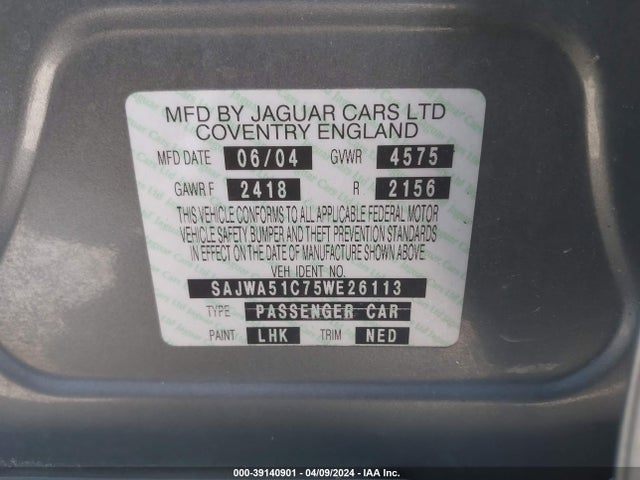 2005 JAGUAR X-TYPE SAJWA51C75WE26113 Photo 8