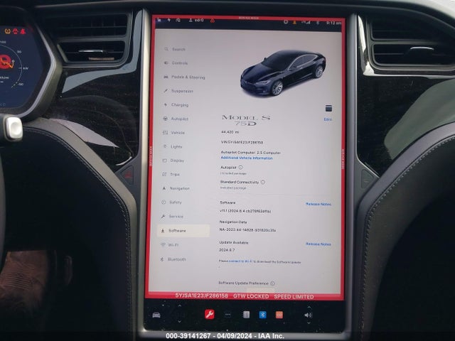 Tesla Model S 100d/75d/p100d 2018 5YJSA1E23JF286158 Image 18