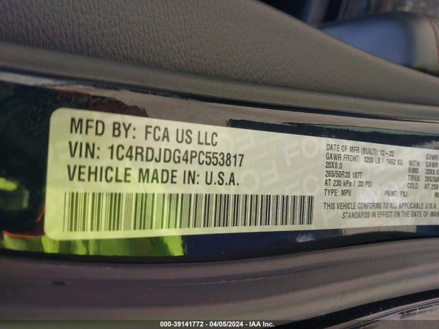 Dodge Durango Gt Launch Edition  Awd 2023 1C4RDJDG4PC553817 Image 9