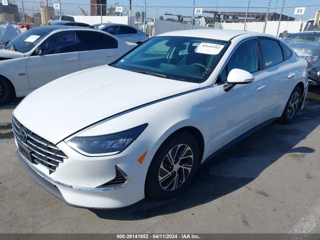 Hyundai Sonata Blue 2021 KMHL24JJ7MA033076 Image 2