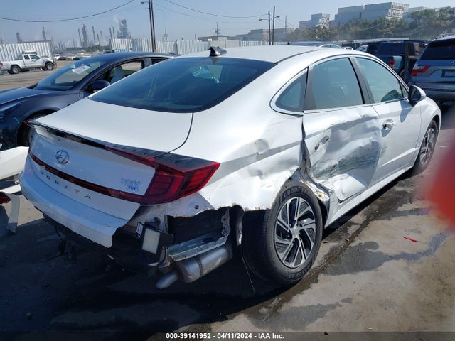 Hyundai Sonata Blue 2021 KMHL24JJ7MA033076 Image 4