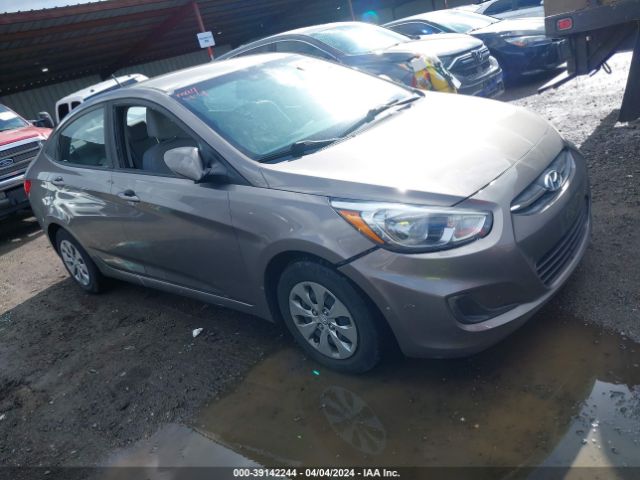 Auction sale of the 2017 Hyundai Accent Se, vin: KMHCT4AE2HU355757, lot number: 39142244