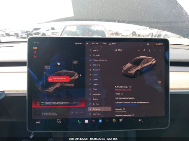7SAYGDEF1NF346878 Tesla Model Y Performance Dual Motor All-wheel Drive