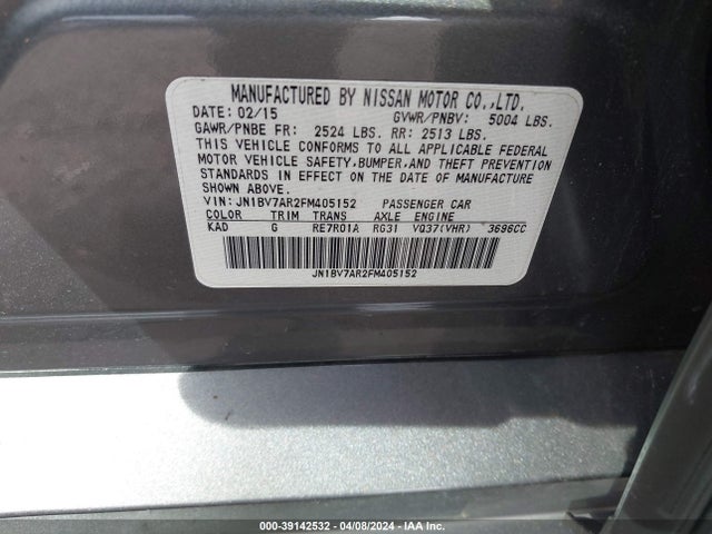 Infiniti Q50 Premium 2015 JN1BV7AR2FM405152 Image 9