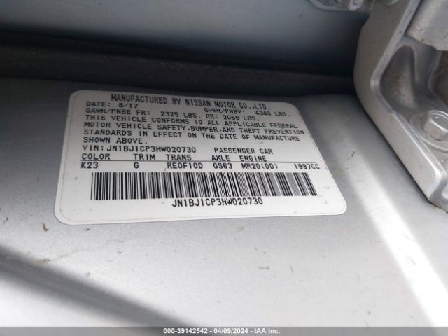 JN1BJ1CP3HW020730 Nissan Rogue Sport Sv