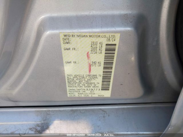 1N4AL3AP7FN329773 Nissan Altima 2.5/2.5 S/2.5 Sl/2.5 Sv