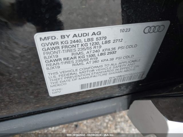 WA1BBAFY7R2024894 Audi Q5 Premium Plus 40 Tfsi Quattro S Tronic