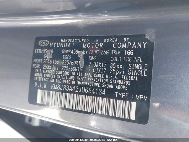 Hyundai Tucson 2018 KM8J33A42JU684134 Image 24