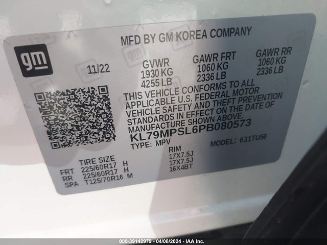 Chevrolet Trailblazer Fwd Lt 2023 KL79MPSL6PB080573 Image 9