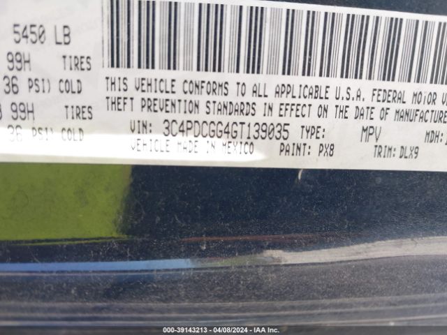 3C4PDCGG4GT139035 Dodge Journey Crossroad Plus