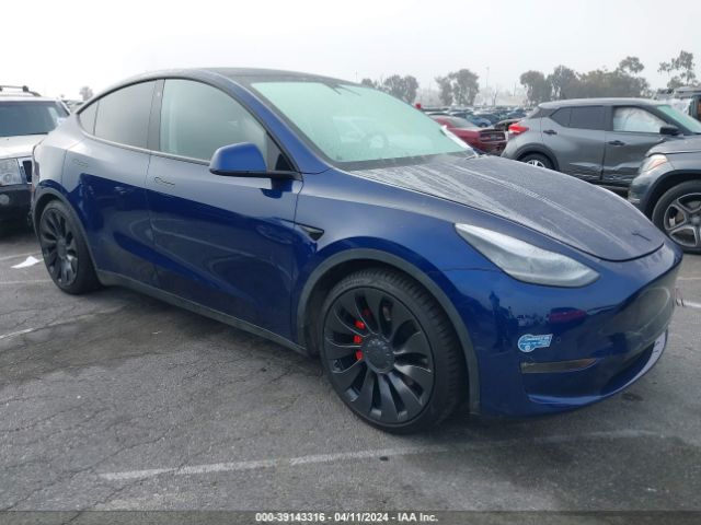 2020 Tesla Model Y Long Range Dual Motor All-wheel Drive/performance Dual Motor All-wheel Drive მანქანა იყიდება აუქციონზე, vin: 5YJYGDEF7LF058762, აუქციონის ნომერი: 39143316