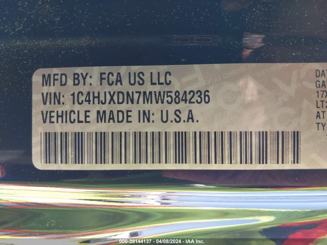 1C4HJXDN7MW584236 Jeep Wrangler Unlimited Willys 4x4